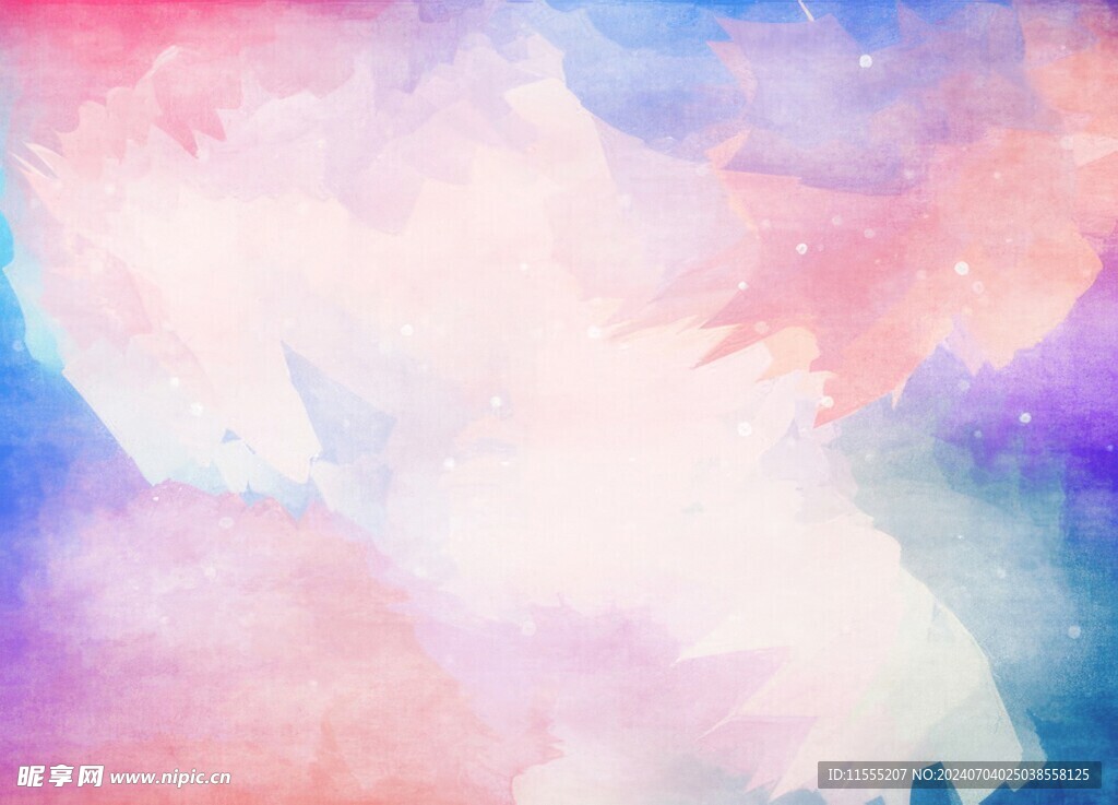 创意水彩抽象艺术画水彩晕染