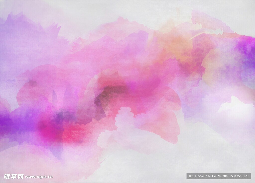 创意水彩抽象艺术画水彩晕染