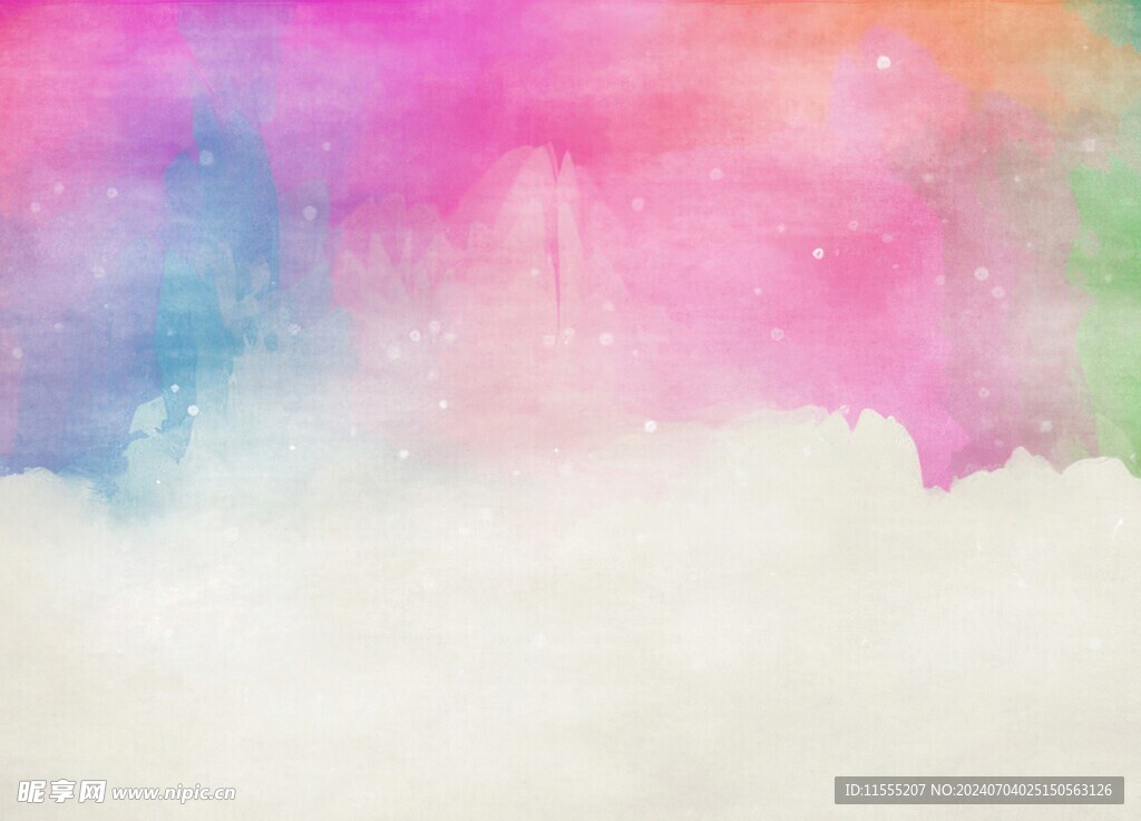 创意水彩抽象艺术画水彩晕染