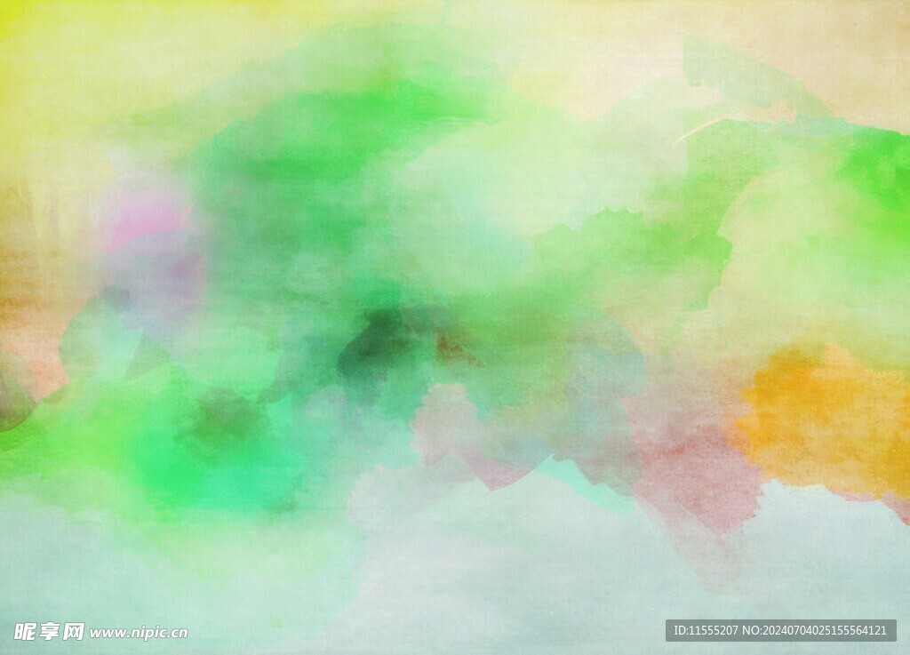 创意水彩抽象艺术画水彩晕染
