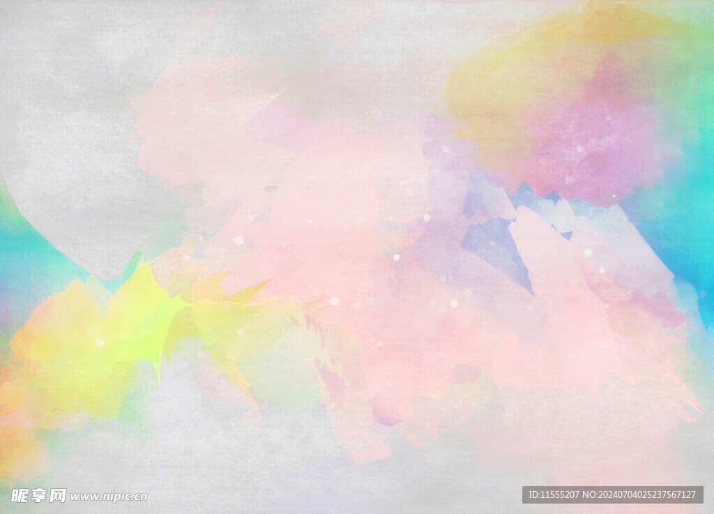 创意水彩抽象艺术画水彩晕染