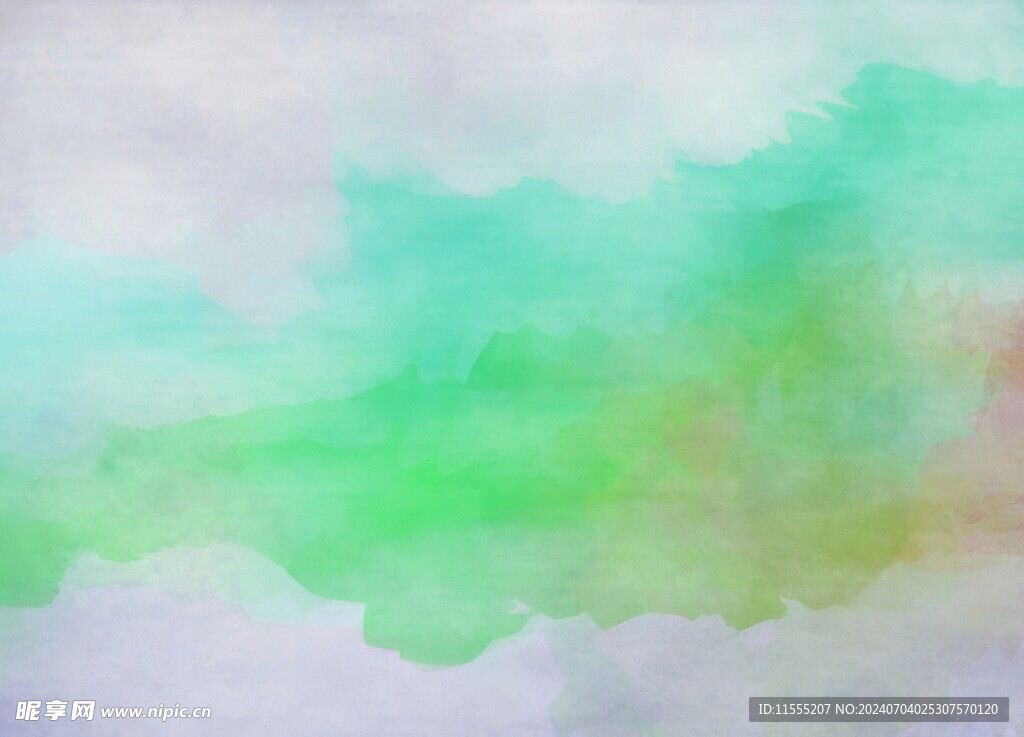 创意水彩抽象艺术画水彩晕染