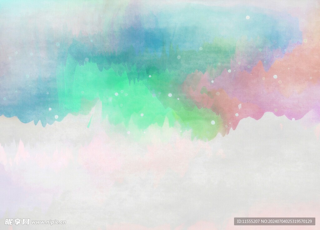 创意水彩抽象艺术画水彩晕染