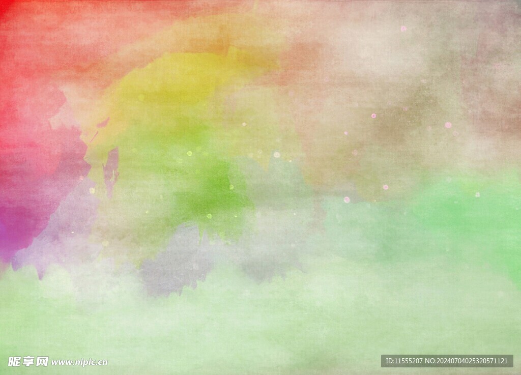 创意水彩抽象艺术画水彩晕染