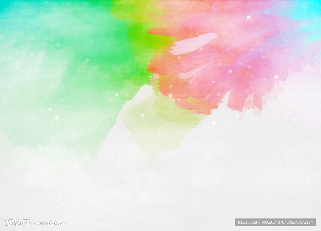 创意水彩抽象艺术画水彩晕染