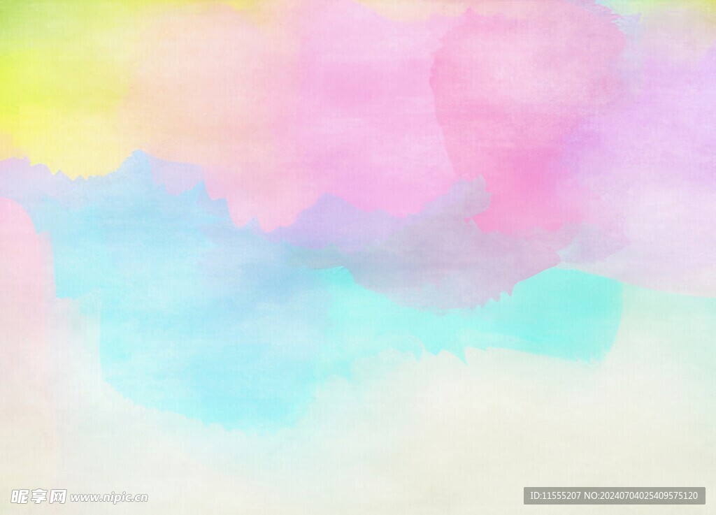 创意水彩抽象艺术画水彩晕染