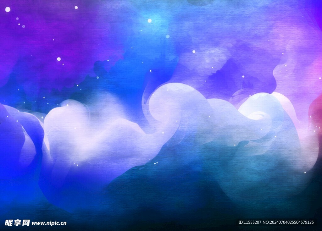 创意水彩抽象艺术画水彩晕染