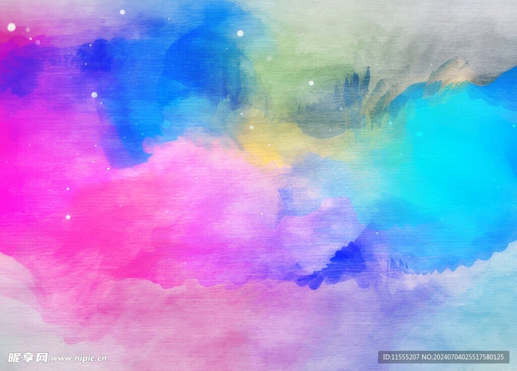 创意水彩抽象艺术画水彩晕染