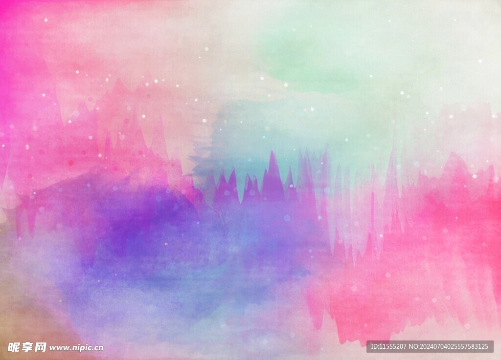 创意水彩抽象艺术画水彩晕染