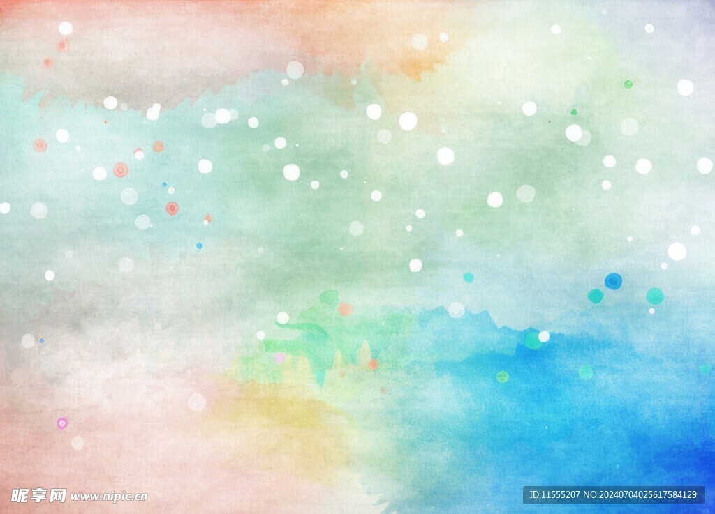 创意水彩抽象艺术画水彩晕染