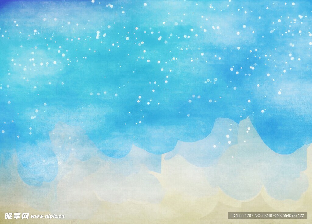 创意水彩抽象艺术画水彩晕染