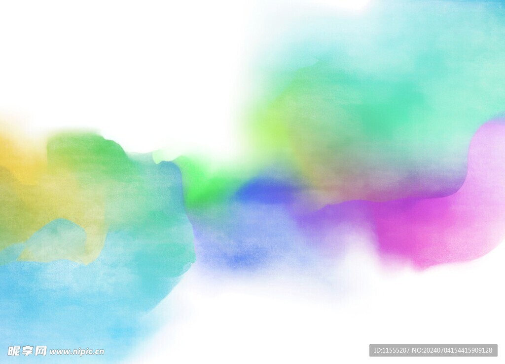 创意水彩抽象艺术画水彩晕染