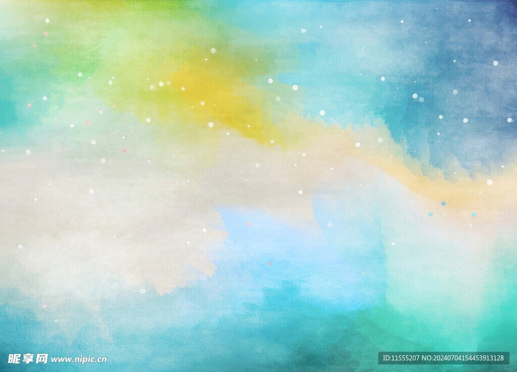创意水彩抽象艺术画水彩晕染