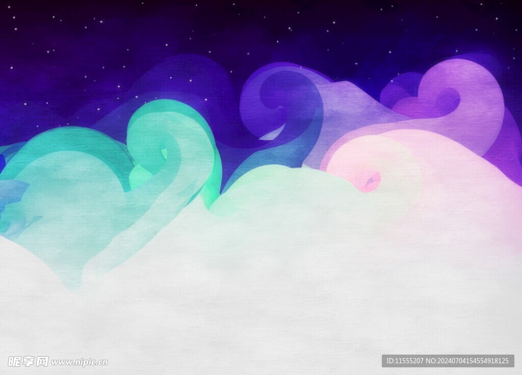 创意水彩抽象艺术画水彩晕染
