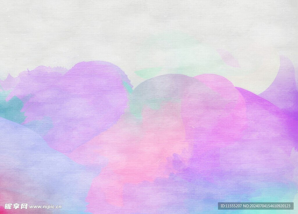 创意水彩抽象艺术画水彩晕染