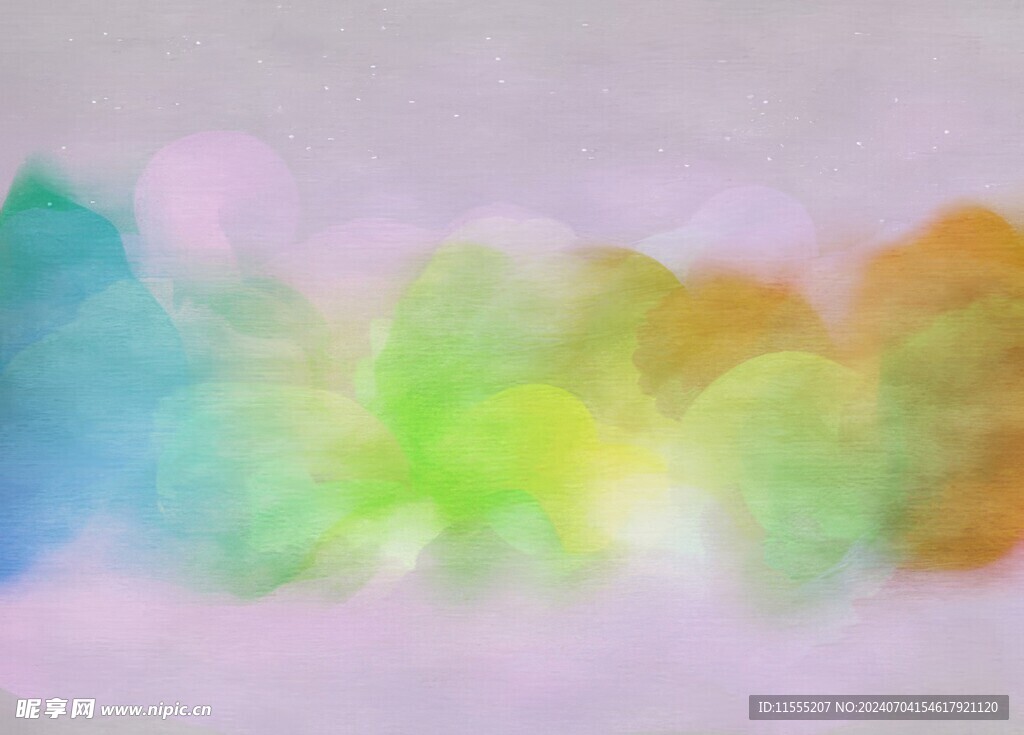 创意水彩抽象艺术画水彩晕染