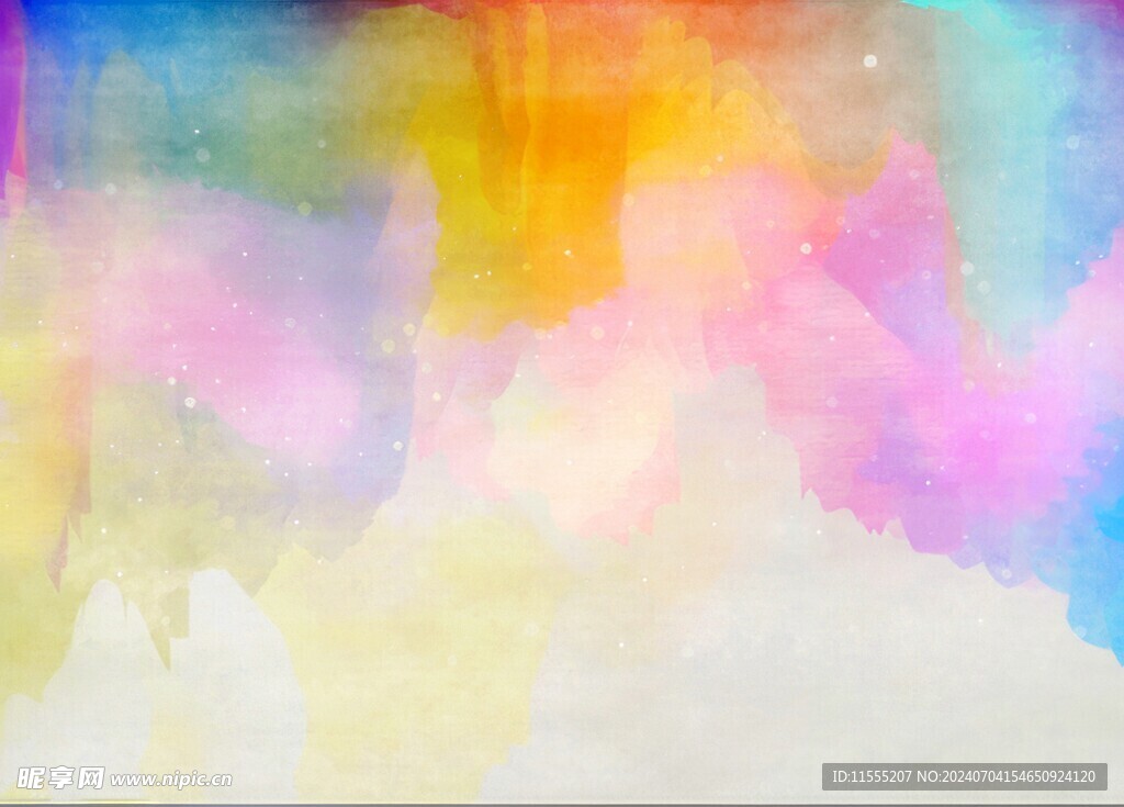 创意水彩抽象艺术画水彩晕染