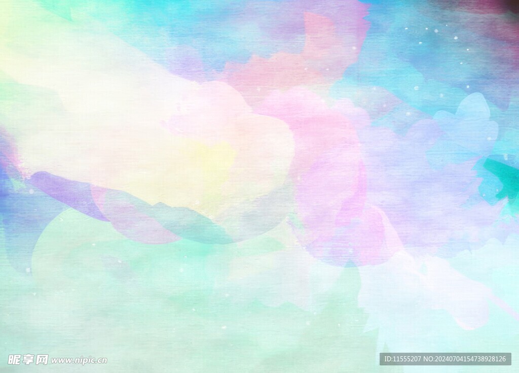 创意水彩抽象艺术画水彩晕染