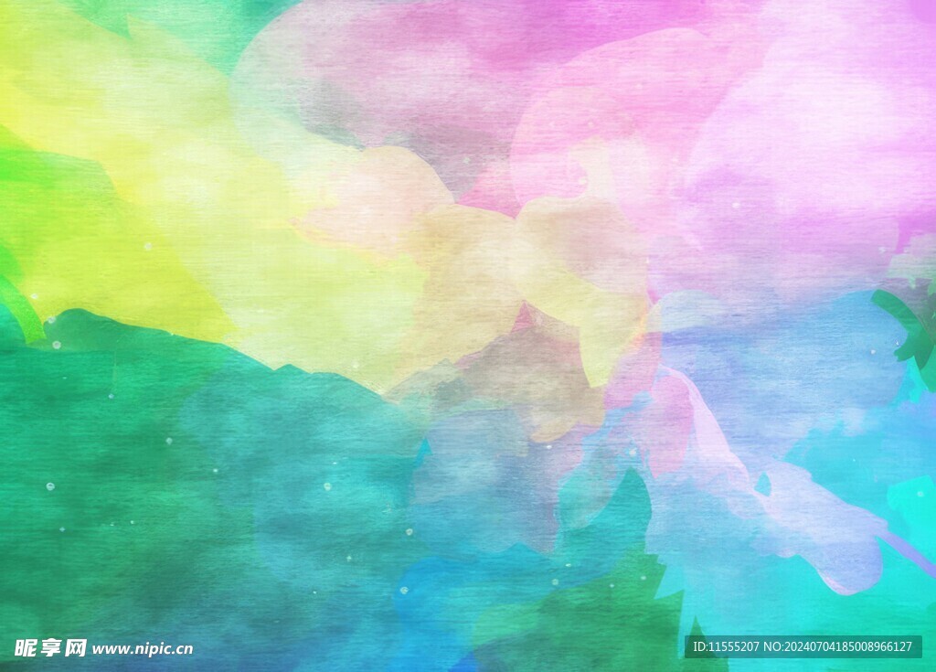 创意水彩抽象艺术画水彩晕染