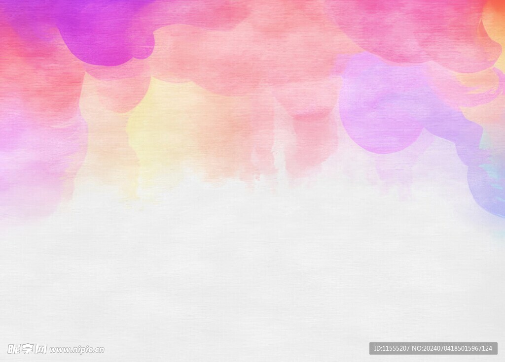 创意水彩抽象艺术画水彩晕染