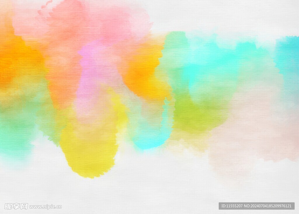 创意水彩抽象艺术画水彩晕染