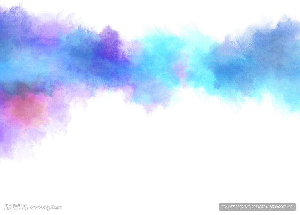 创意水彩抽象艺术画水彩晕染