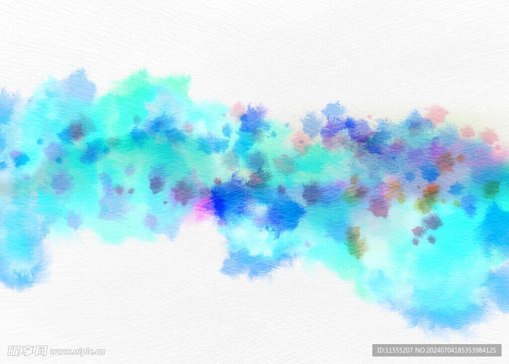 创意水彩抽象艺术画水彩晕染