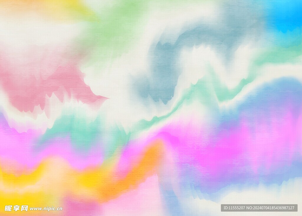 创意水彩抽象艺术画水彩晕染