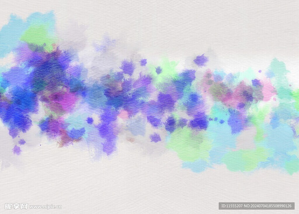 创意水彩抽象艺术画水彩晕染