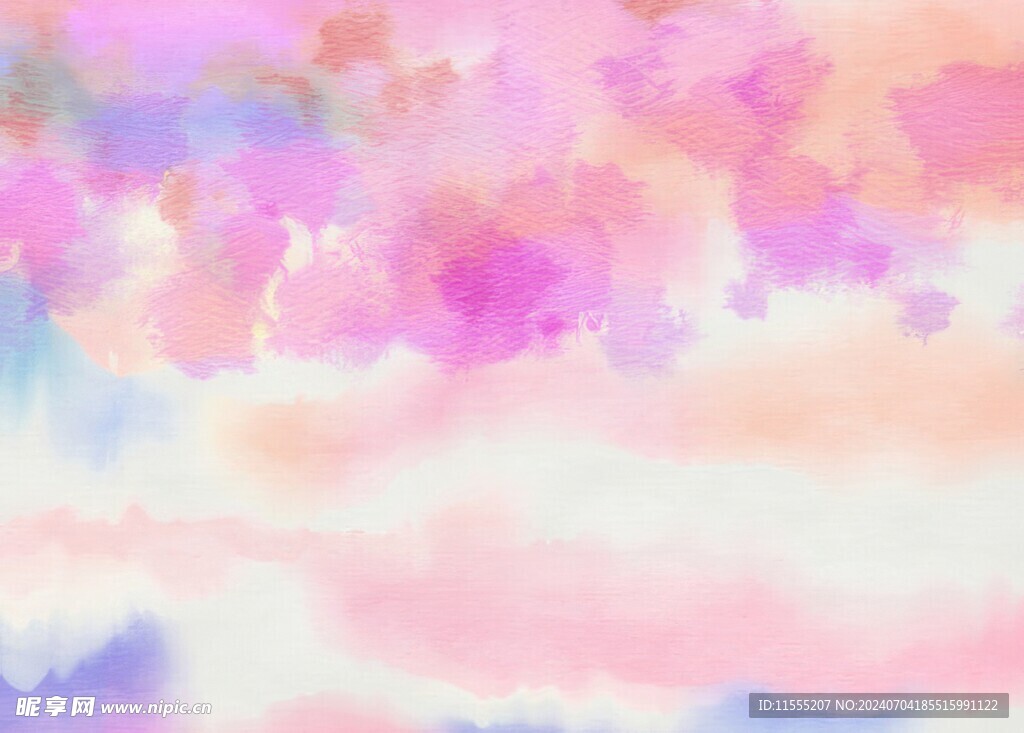 创意水彩抽象艺术画水彩晕染
