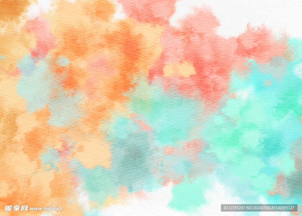创意水彩抽象艺术画水彩晕染