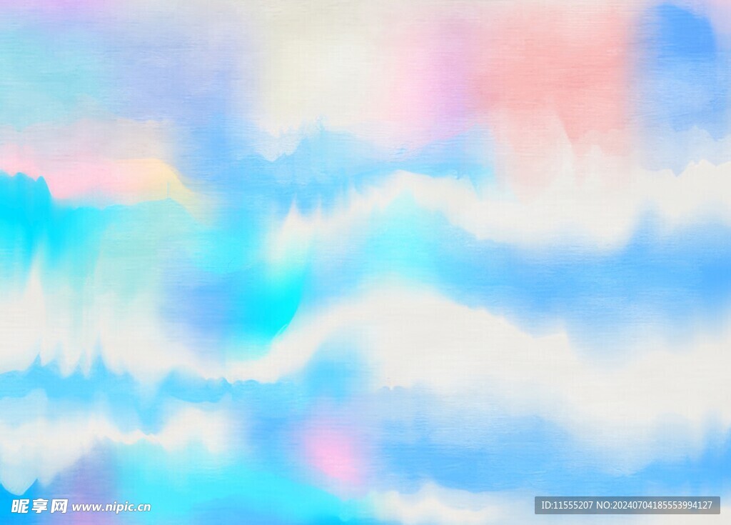创意水彩抽象艺术画水彩晕染
