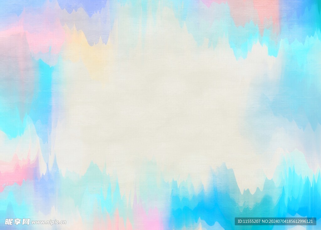 创意水彩抽象艺术画水彩晕染