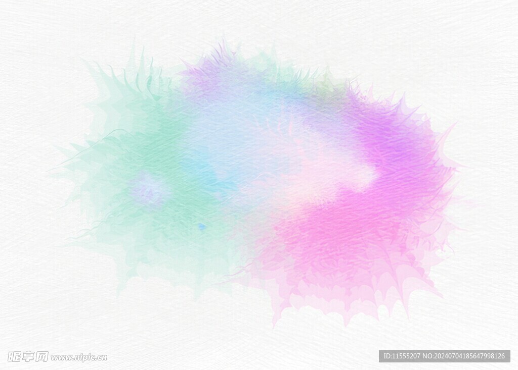 创意水彩抽象艺术画水彩晕染