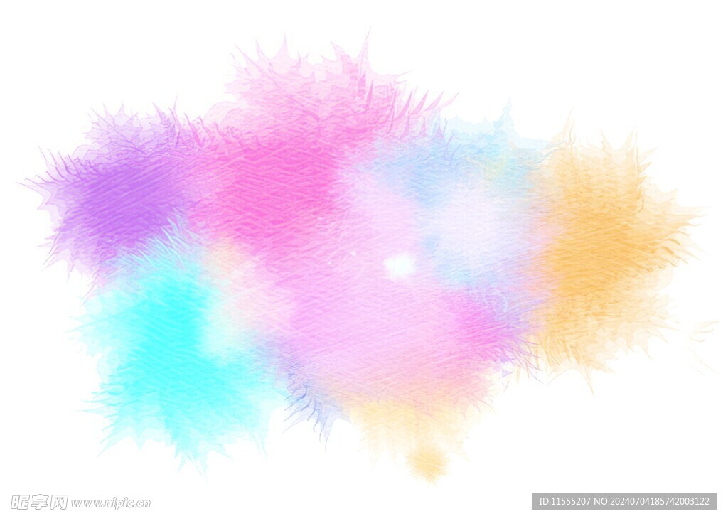 创意水彩抽象艺术画水彩晕染