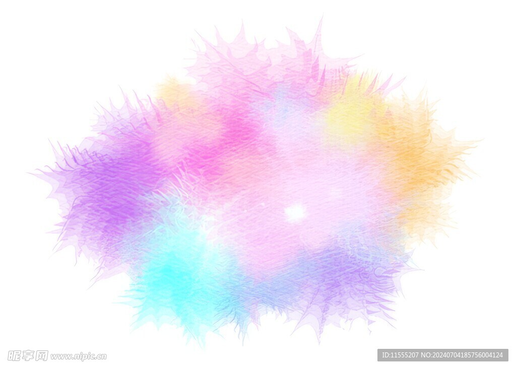 创意水彩抽象艺术画水彩晕染