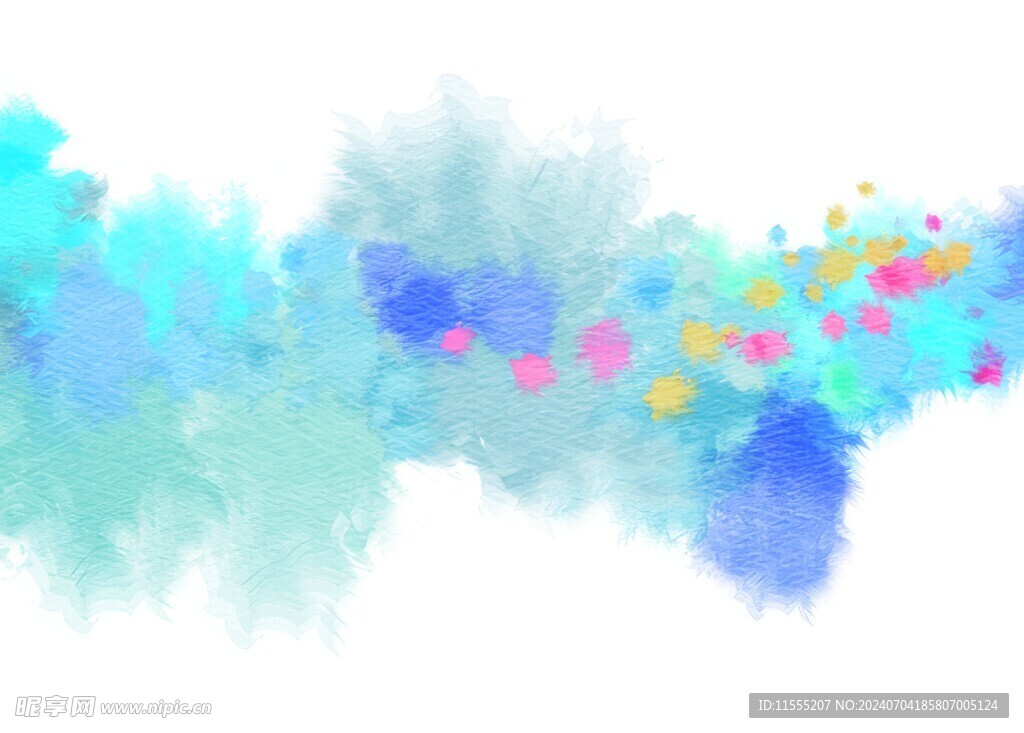 创意水彩抽象艺术画水彩晕染