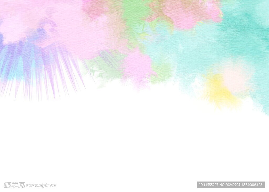 创意水彩抽象艺术画水彩晕染