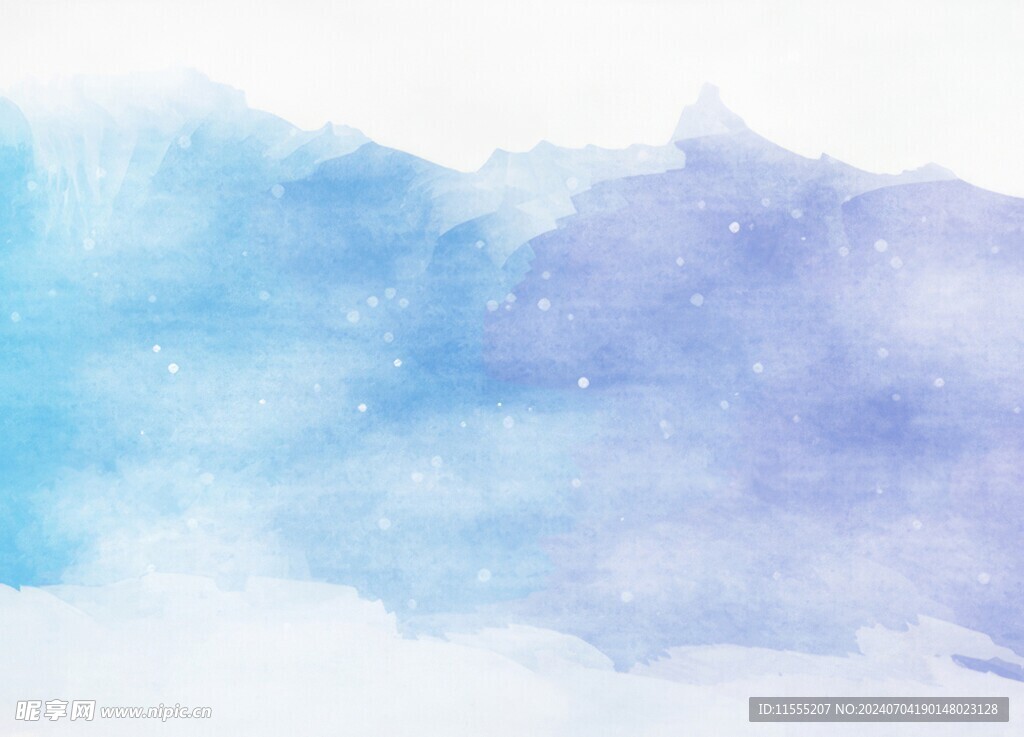 创意水彩抽象艺术画水彩晕染