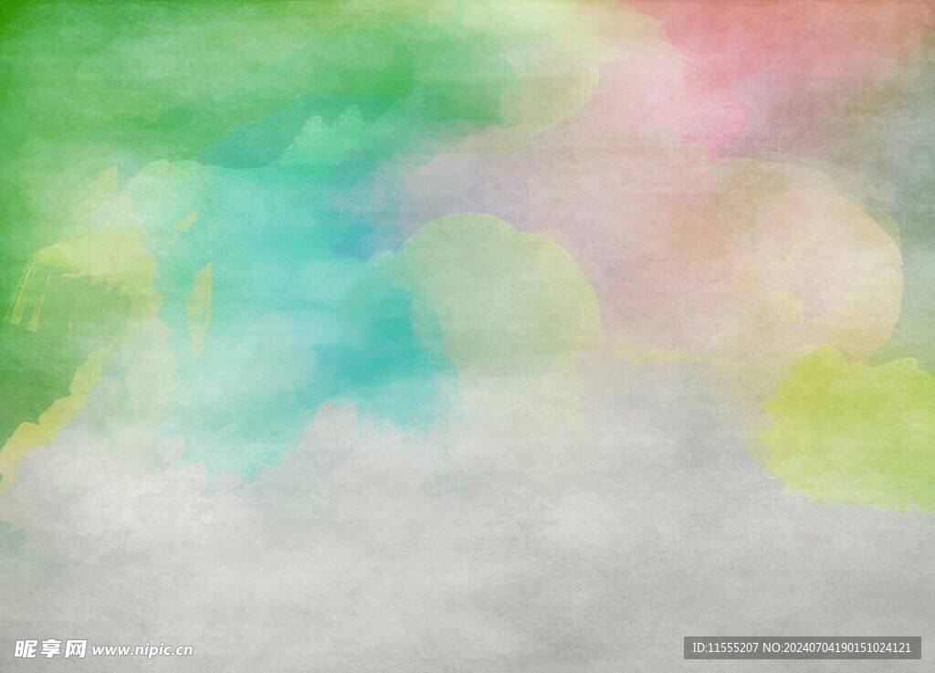 创意水彩抽象艺术画水彩晕染