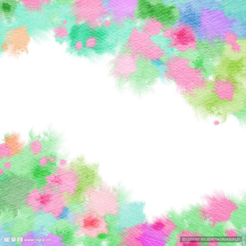创意水彩抽象艺术画水彩晕染