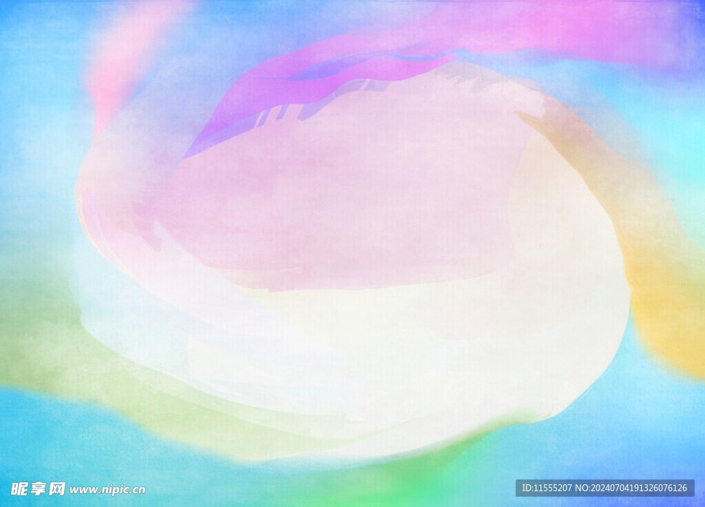 创意水彩抽象艺术画水彩晕染