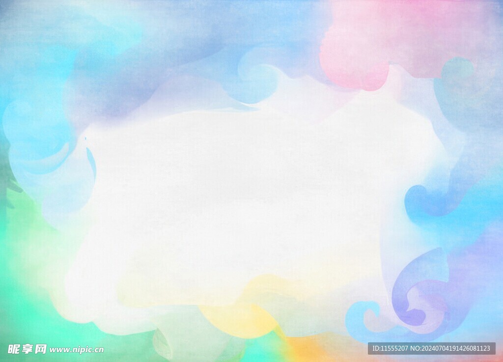 创意水彩抽象艺术画水彩晕染