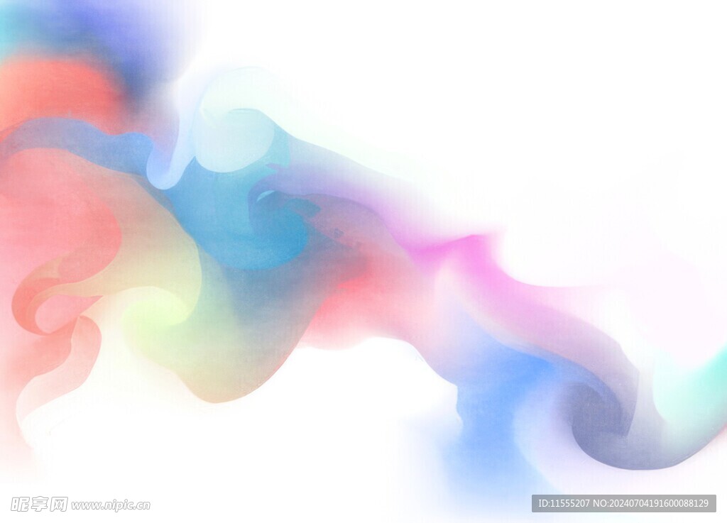 创意水彩抽象艺术画水彩晕染
