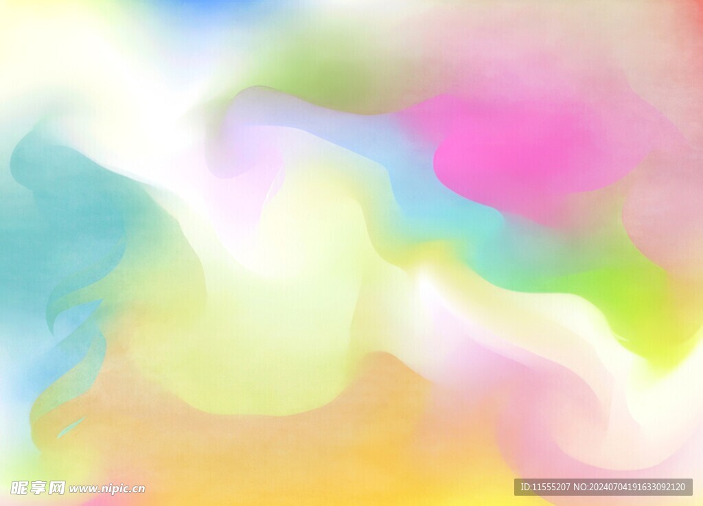 创意水彩抽象艺术画水彩晕染
