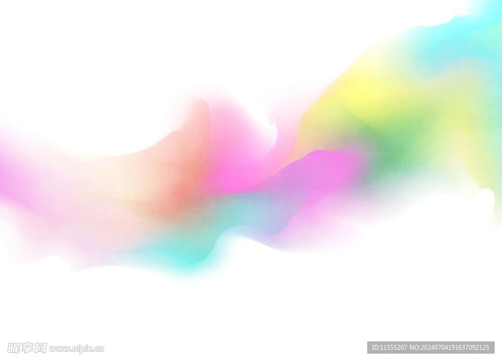 创意水彩抽象艺术画水彩晕染