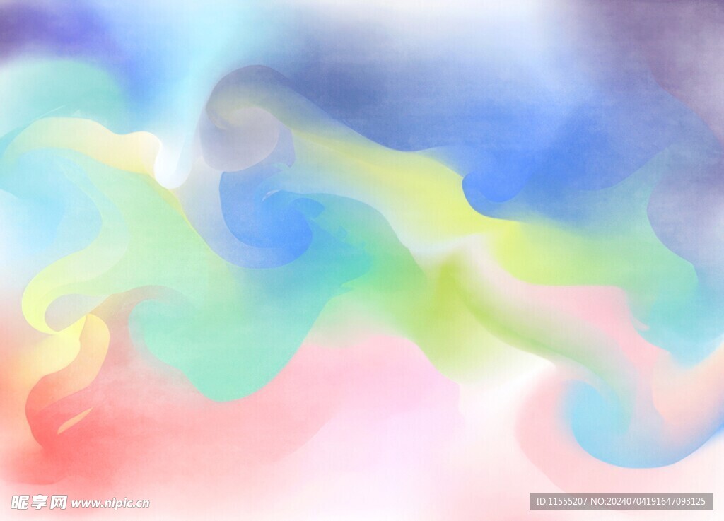 创意水彩抽象艺术画水彩晕染