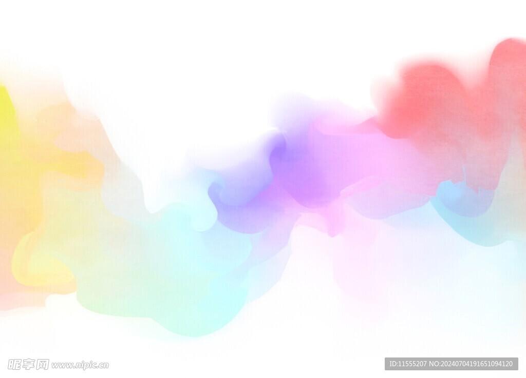 创意水彩抽象艺术画水彩晕染