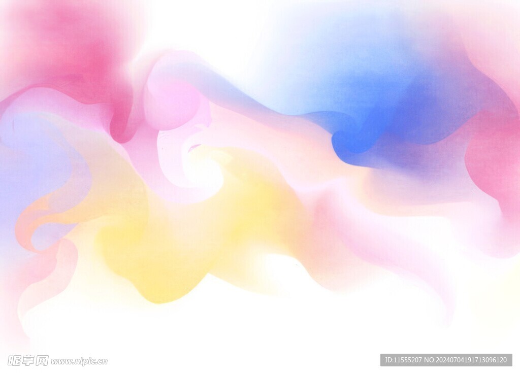 创意水彩抽象艺术画水彩晕染
