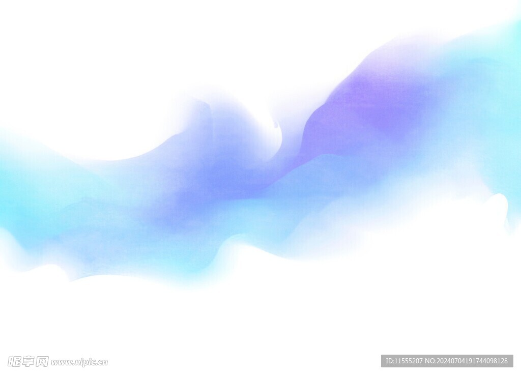 创意水彩抽象艺术画水彩晕染